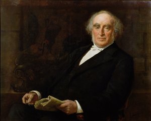Portret van professor James Legge, eerste Oxford professor in het Chinees en lid van Corpus Christi College, Oxford
